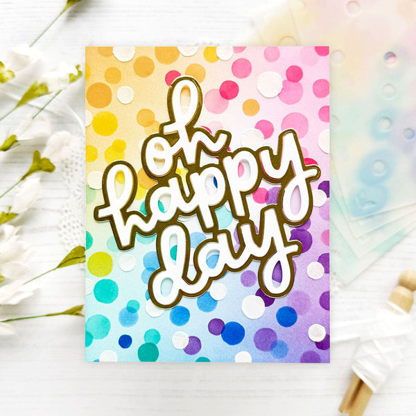 Dots of Summer - Stencil of the Month