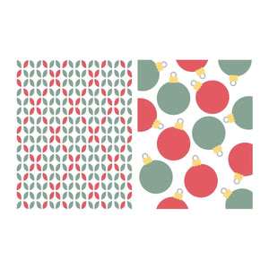 Baubles & Festive Background- Stencil of the Month