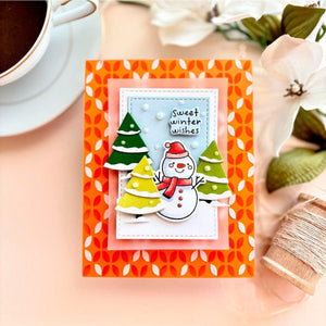Baubles & Festive Background- Stencil of the Month