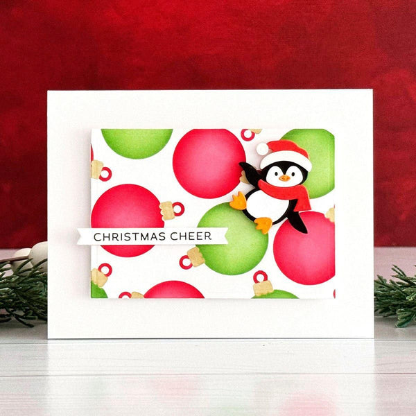 Baubles & Festive Background- Stencil of the Month