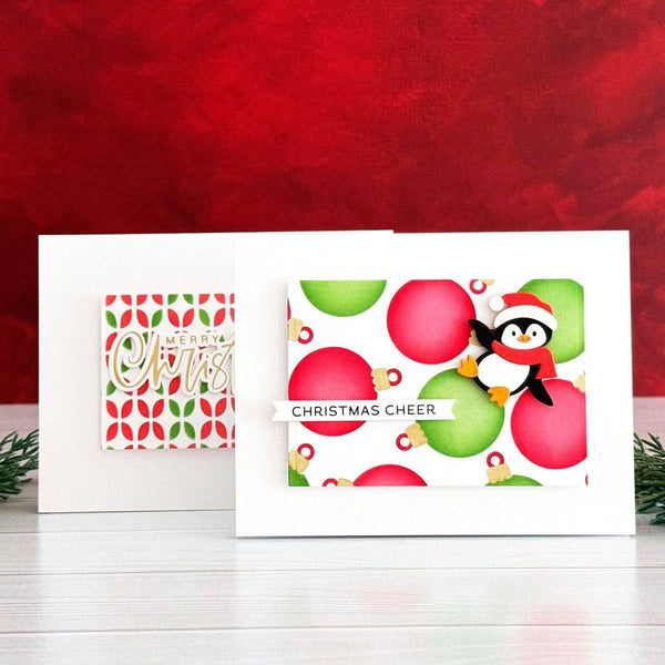 Baubles & Festive Background- Stencil of the Month