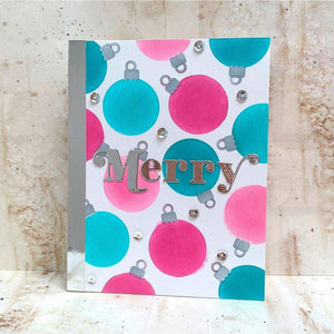 Baubles & Festive Background- Stencil of the Month