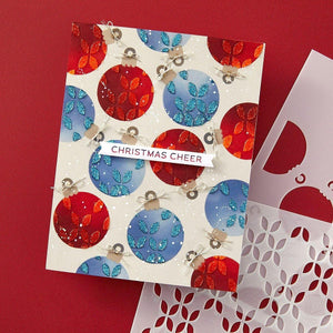 Baubles & Festive Background- Stencil of the Month