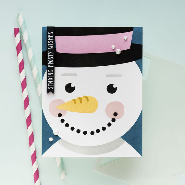 Frosty Wishes - Stencil of the Month