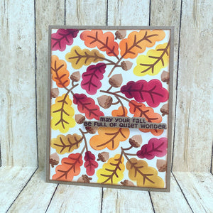 Acorns & Oaks - Stencil of the Month