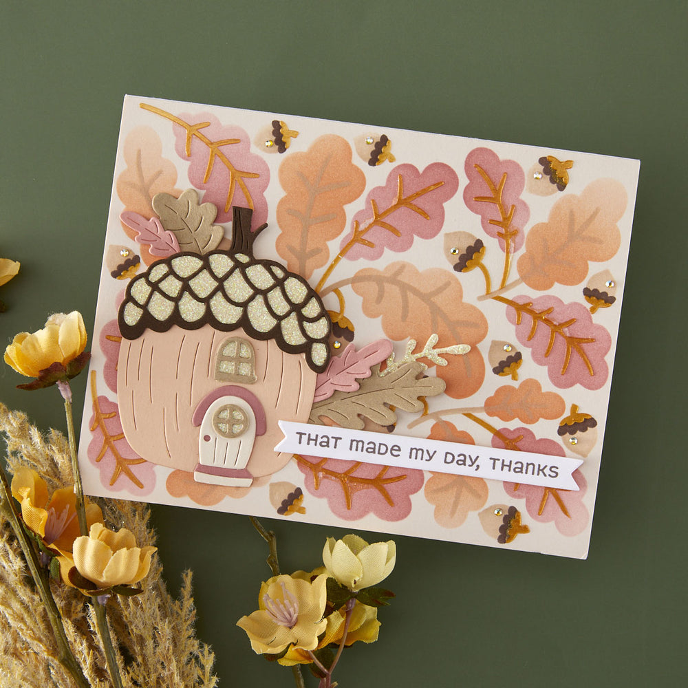 Acorns & Oaks - Stencil of the Month