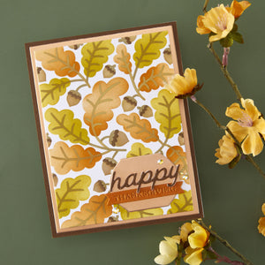 Acorns & Oaks - Stencil of the Month