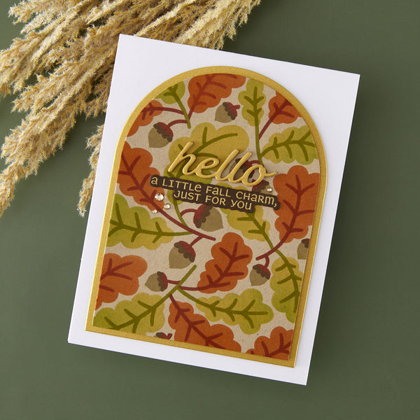 Acorns & Oaks - Stencil of the Month
