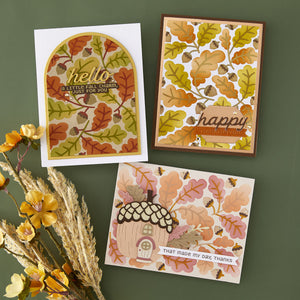Acorns & Oaks - Stencil of the Month
