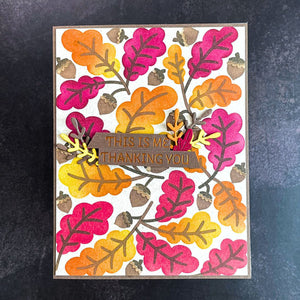 Acorns & Oaks - Stencil of the Month