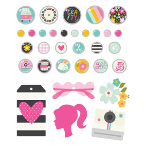 Simple Stories Crafty Babe Decorative Brads