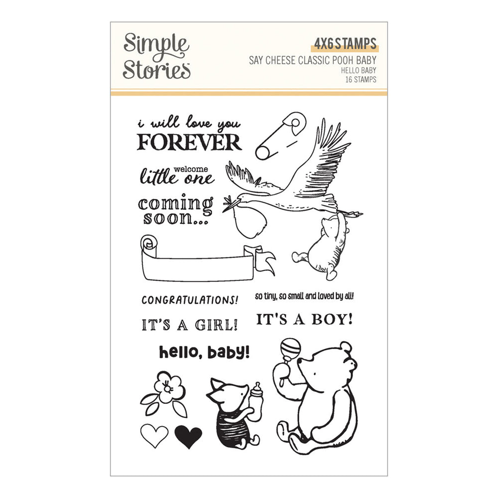 Hello Baby Stamp & Die Bundle with Simple Stories