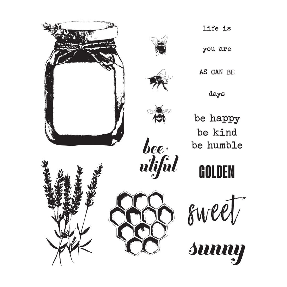 Simple Stories Simple Vintage Lavender Fields Clear Stamp Set