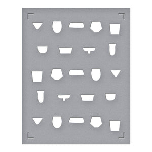 Layered Classy Glasses Press Plate & Stencil Bundle