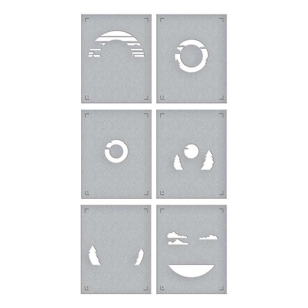 Scenic Drive Stencil by Mindy Eggen