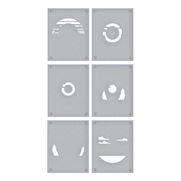 Scenic Drive Stencil by Mindy Eggen