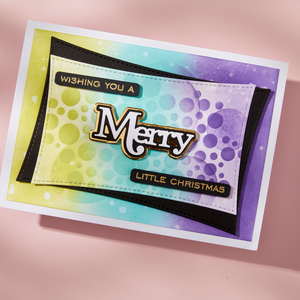 Merry Sentiments Clear Stamp & Die Set by Lisa Horton