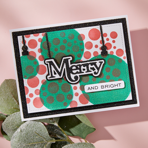 Merry Sentiments Clear Stamp & Die Set by Lisa Horton