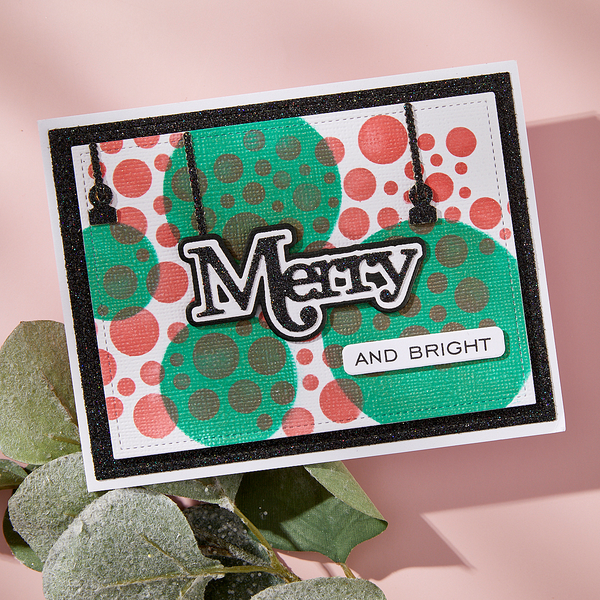 Merry Sentiments Clear Stamp & Die Set by Lisa Horton