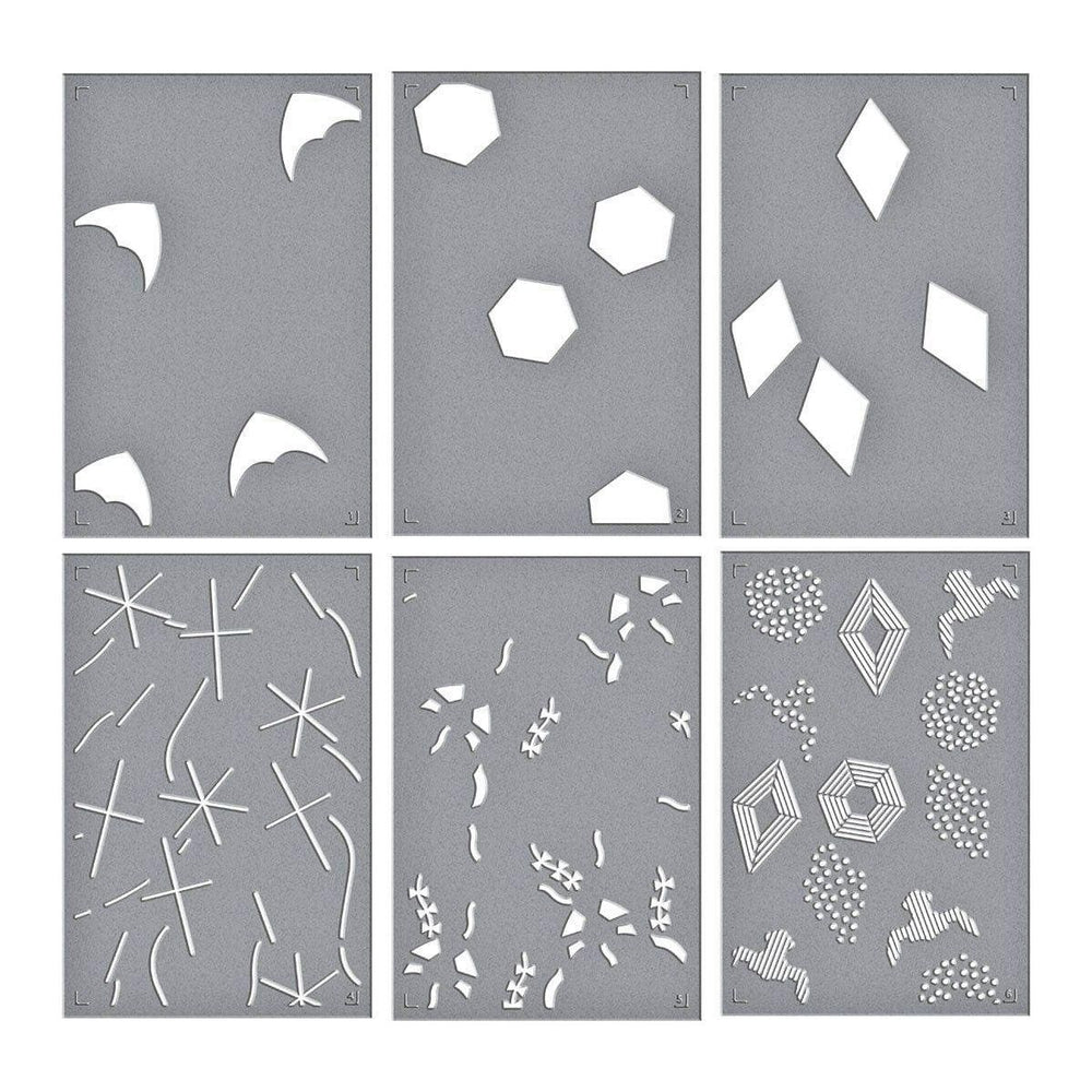 Layered Flying Kites Stencil from the Sky's the Limit Collection by Simon Hurley