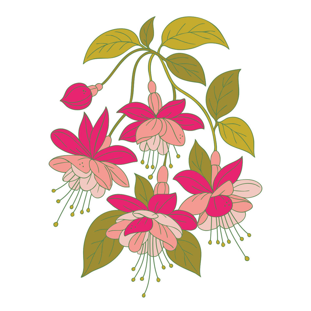 Layered Magical Fuchsia Stencil by Alex Syberia Designs