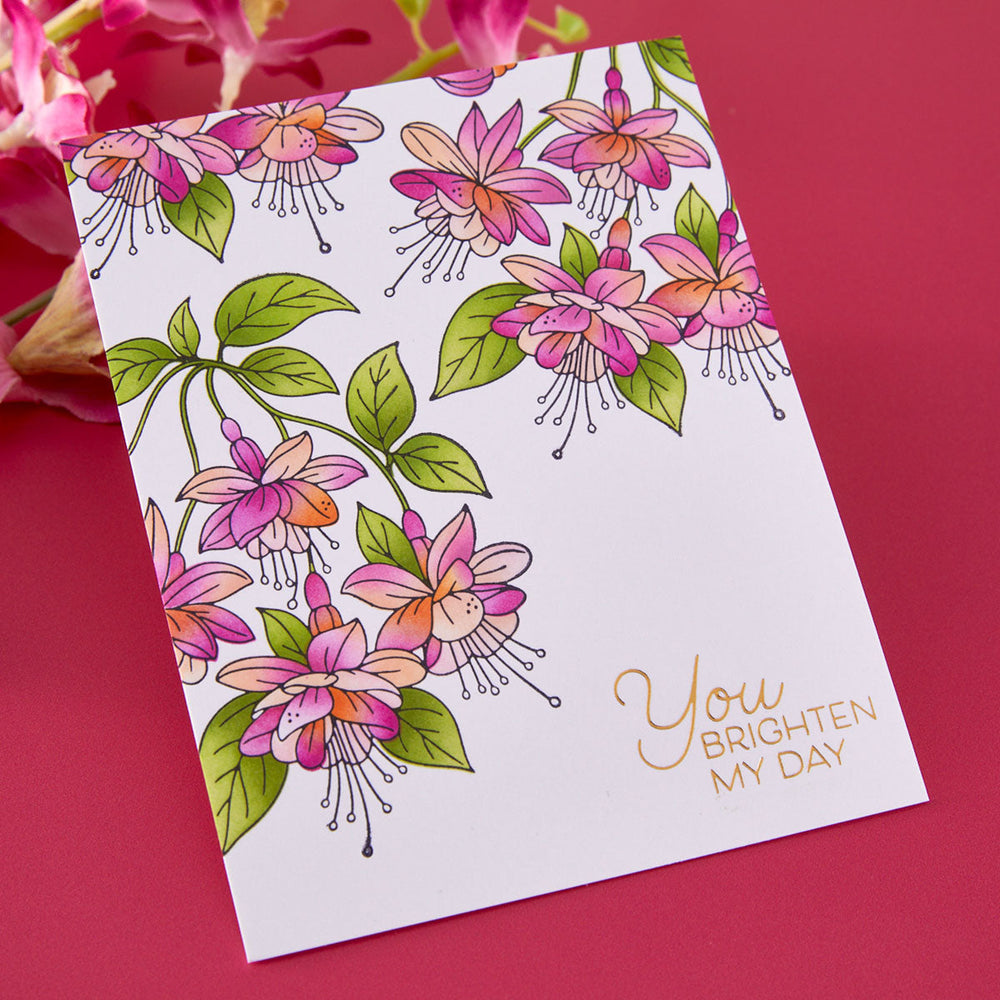 Layered Magical Fuchsia Stencil by Alex Syberia Designs