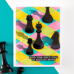 Well Played Sentiments Clear Stamp & Die Set