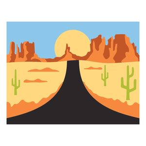 Highway Horizons-Desert Layered Stencils by Mindy Eggen