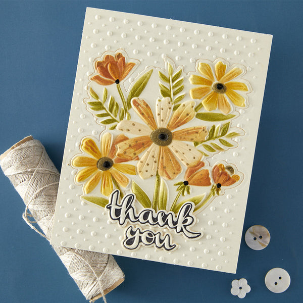 Thank You Bouquet 3D Folder and Stencil Bundle  by Wendy Vecchi