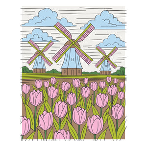 Windmills and Tulips Press + Foil Plate and Stencil Bundle by Yana Smakula