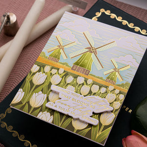 Bouquet of Hugs Sentiments Press + Foil Plate & Die Set by Yana Smakula