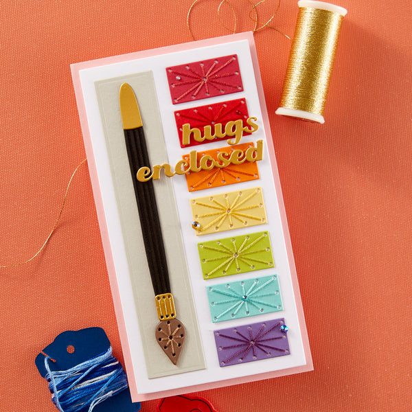 Stitched Colorful Palette - Stitching Die of the Month
