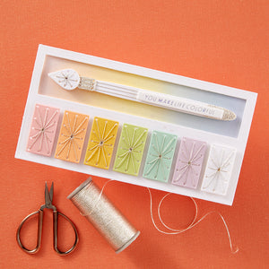 Stitched Colorful Palette - Stitching Die of the Month