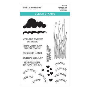 Jump for Joy Sentiments Clear Stamp Set