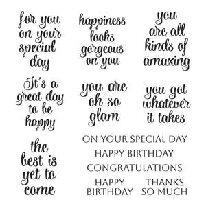 Gorgeous You Sentiments Clear Stamps