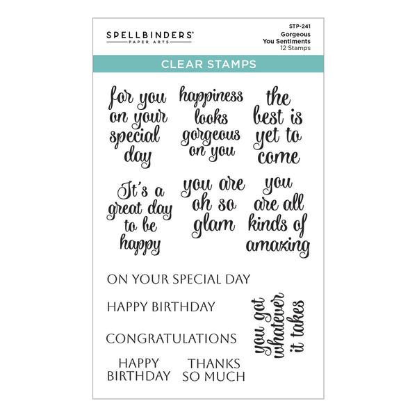 Gorgeous You Sentiments Clear Stamps