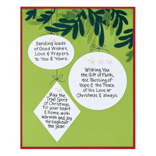 Christmas Blessings Sentiments Clear Stamp Set  by Stampendous