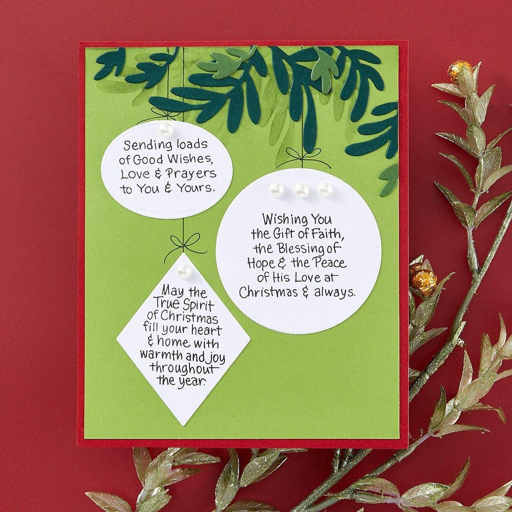 Christmas Blessings Sentiments Clear Stamp Set  by Stampendous