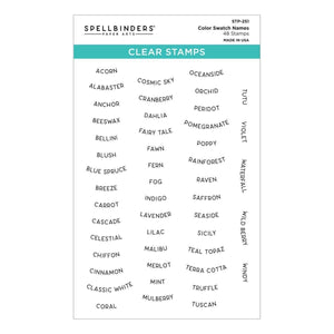 Color Swatch Names Clear Stamp Set