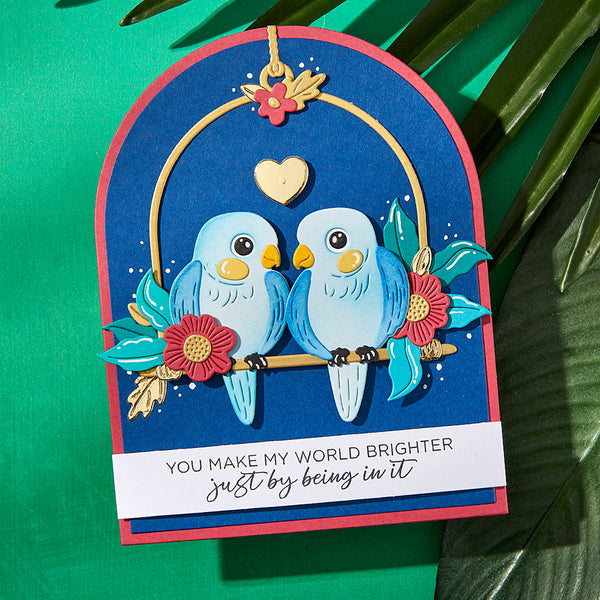 Pretty Birds Etched Dies
