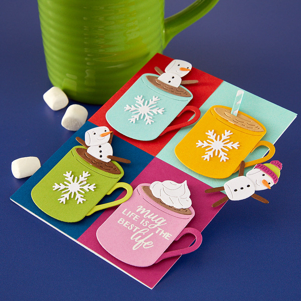 Merry Mugs and Kisses Die, Stamp & Stencil Bundle