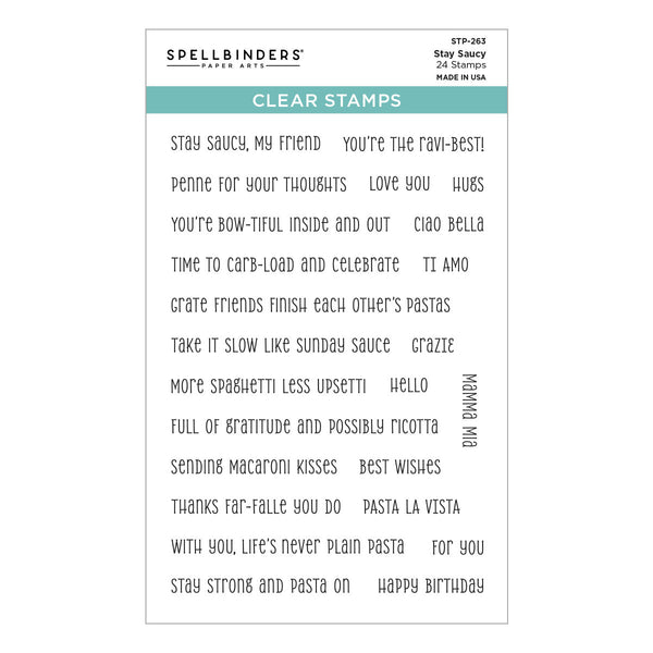 Stay Saucy Clear Stamp Set