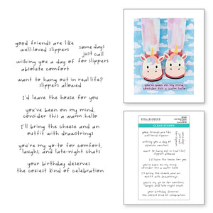 Exclusive - Cozy Toes Friends Stamp & Die Bundle