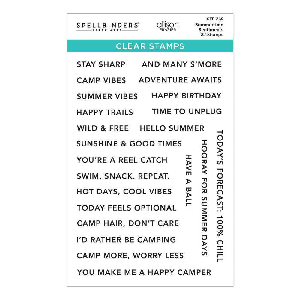 Summertime Sentiments Clear Stamp Set by Allison Frazier