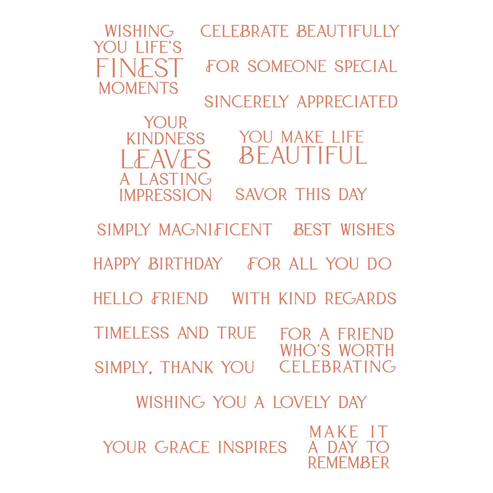 Lasting Impressions Clear Stamp Set