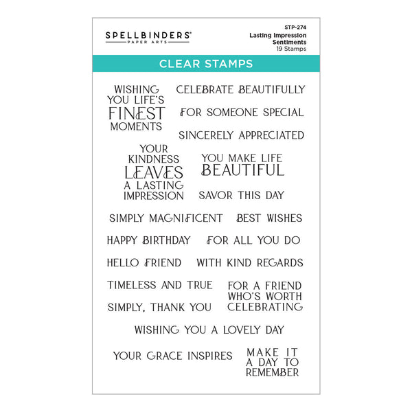 Lasting Impressions Clear Stamp Set