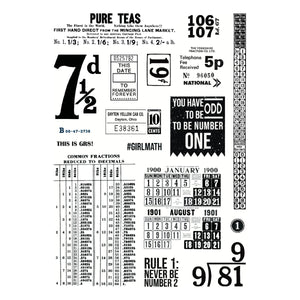 Keepsake Numbers Clear Stamp Set by Esther Glas
