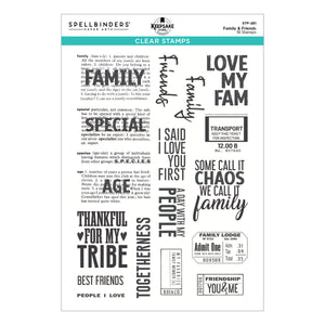 Family & Friends Clear Stamp Set by Esther Glas