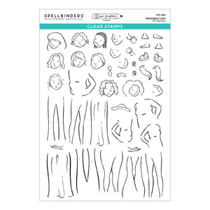 Illustrated Lady Clear Stamp Set by Josh Griffiths Studio