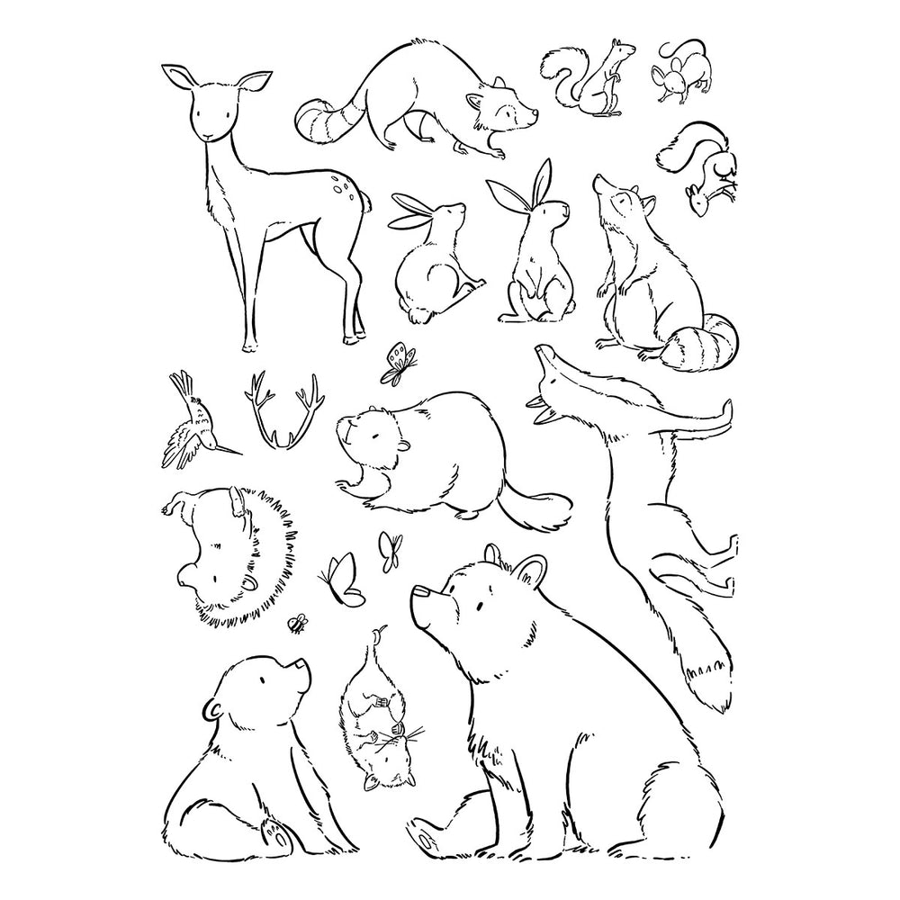 Wild Friends Clear Stamp Set by Josh Griffiths Studio